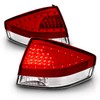 AmeriLite 4 Door/2 Door Led Taillights Red/Clear for Ford Focus