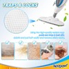 KEEPOW Steam Mop Pads Compatible with PurSteam Steam Mop Cleaner
