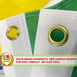 Rhungift 2'X3' Saskatchewan Flag Sk Candian Province Flag 90x60cm Double Stitched 150D thickness Glossy Silk Fabric