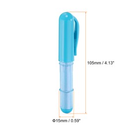 HARFINGTON Fabric Chalk Marker Tailors Liner Chalk Pen Style with Chalk Wheel Tip for Sewing Quilting & Crafts, Blue
