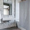 Herringbone Check Shower Curtain Small
