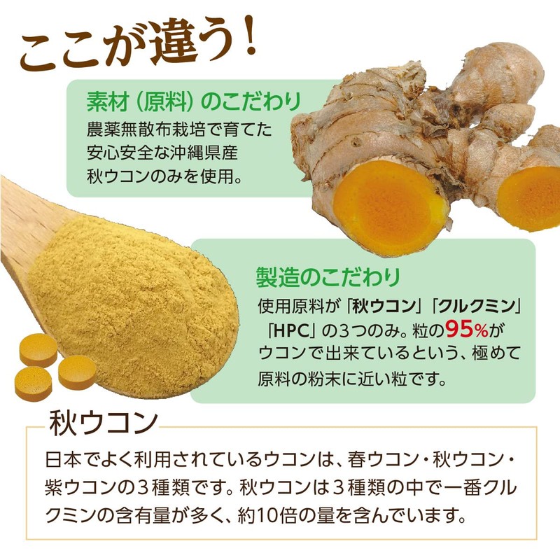 ウコンパワー (袋タイプ) 200mg×3粒× 30包×3袋 沖縄ウコン堂 沖縄県産秋ウコン使用 クルクミン含有 長寿の島・沖縄発のサプリメント