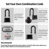 CINCINNO Heavy Duty Outdoor Combination Lock, 2 in. Wide Weatherproof