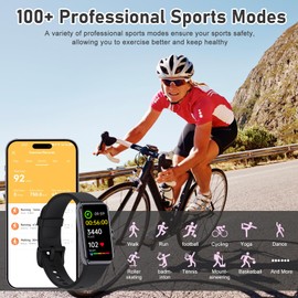 Fitness Tracker with Step Counter/Calories/Stopwatch, Activity Tracker, Health Tracker with Heart Rate Monitor, Sleep Tracker,1.47 Touch Color Screen, Pedometer Watch for Women Men