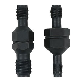 GAOLAOSY 2PCS Spark Plug Thread Chaser Tool, Double-Ended Insert Tap Repair Tool with M10 x 1.0/M12 x 1.25 M14 x 1.5/M18 x 1.5, High Carbon Steel Spark Plug Rethread Kit (Type A/B)