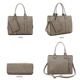 JESSIE & JAMES Concealed Carry Satchel Purse, Top Handle CCW Handbag with Shoulder Strap