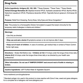 PROGENA PROGENA - Allergena Texas Trees for Kids (1 Fl Ounce)