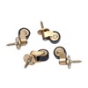 4 Pack Brass Swivel Caster Wheels-Loading 265lbs, 360 Degrees Universal