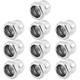 Briny River 10PCS Stainless Steel Nut M8 Break Off Shear Anti Theft Twist Security for Outdoor Equipment Street Lights Surveillance Cameras