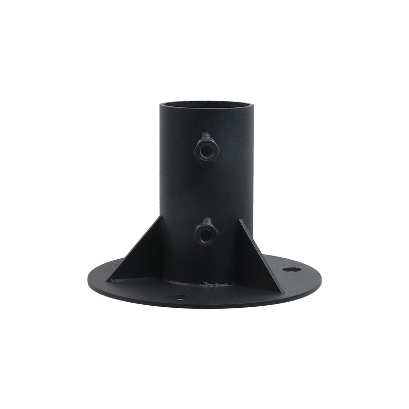 Crapyt 2" Round Steel Floor Flange for Chain Link Fence