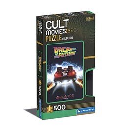 Clementoni 35110 Cult Movies Back to The Future 500 Pieces, Made in Italy, Jigsaw Puzzle for Adults, Multicolor, Medium