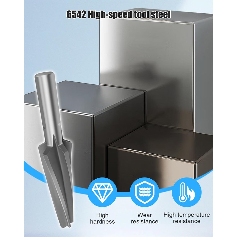 10 Degree Ball Joint Reamer, 6542 High-Speed Tool Steel Tapered