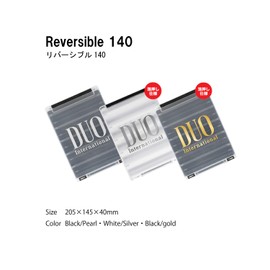 Duo Lure Case, Reversible 140, White, DUO Reversible Pearl Black/Gold Foil, Size 140, 205x145x40mm
