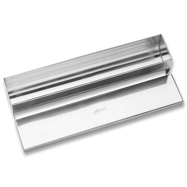 Ateco 4918 Stainless Steel Terrine Mold with Cover, Round Bottom,