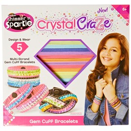 Shimmer and Sparkle Crystal Craze Cuff Bracelets