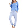 Vlazom Pyjamas Set for Women, Soft Two Pieces Pj's Sets