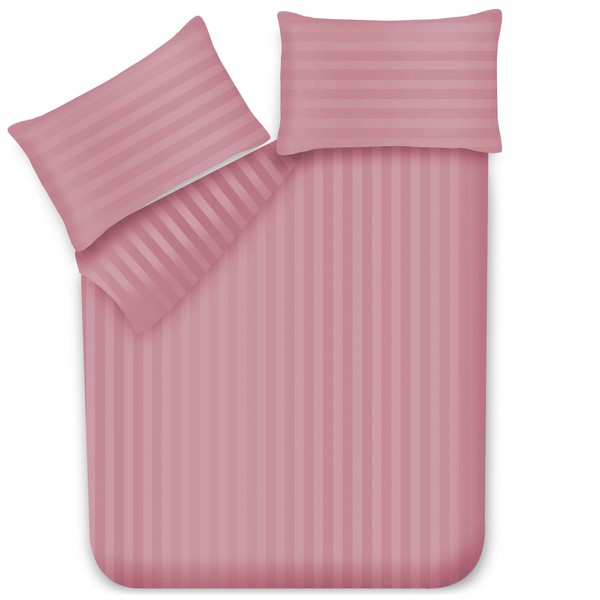 Lazzaro Satin Stripe Single Duvet Cover Set - Premium Hotel