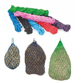 Shires Heavy Duty Hay net 40" with 2" Mesh Holes Black Horse Haylage Feeder 3 Pack