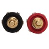 2PCS 3/8in Thru Panel Battery Terminal 250A Black Red Universal