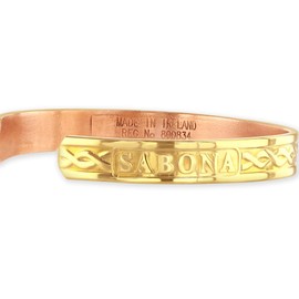 Sabona Gold Plated Copper Bracelet for Men and Women - Tudor (XL)