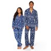 Tipsy Elves Men's Blue Reindeer Pajama Set Size Large