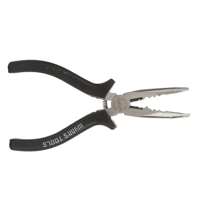 6'' High Carbon Steel Slimline Bent Nose Pliers Round Curved