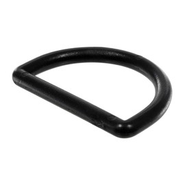 PARACORD PLANET Lightweight Black Plastic D-Ring (1-1/2 Inch, 10 Pack)