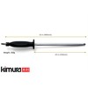 Kimura Professional Diamond Honing Steel, 10 inch Honing Rod, Diamond