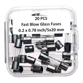 Carbon-14 25A, 25A Fuse, 25A250V, 25A250V Fuse, F25A250V Fuse, F25A Fuse, F25A Fuses, F25A250V, 25A Fuse, F25A Fuse, 25A Fast Blow Fuse, 25A Glass Quick Fast Blow Fuse, 5 * 20mm(20pcs)