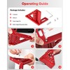 3D Multi-Angle Measuring Square Ruler, Aluminum Alloy Carpenter Square, 0-90°