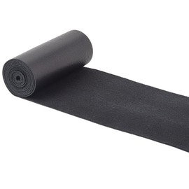 GORGECRAFT 9 10 m x 7 cm Wide Strips Made of Genuine Leather Black Lambskin Texture Flat Leather Strap Grained Soft Sheepskin for Tool Workshops DIY Work Belt Hems for Clothing