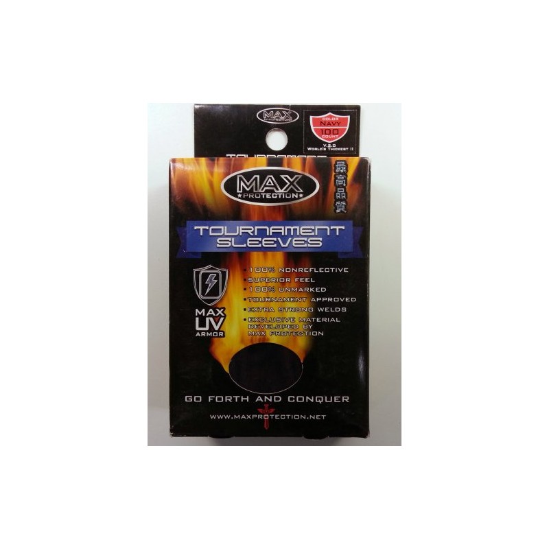 Navy 100 Tournament Card Protector Sleeves