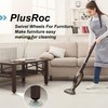 PlusRoc 4 Pack 1 Inch Self Adhesive Paste Caster Wheels