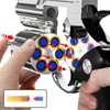 Revolver Toy Gun with Holster Silver - Soft Bullet Western