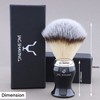 Jag Shaving Men's Black Synthetic Silvertip Ergonomic Shaving Brush