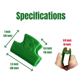 MIEIEDU 50 PCS Greenhouse Clamp Sturdy Plant Clip Hoop Clip for Fixing Plant Cover and Greenhouse Plastic Sheeting