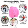 Kids Butt & Hip Padded Shorts for Skating,Youth Hip Protection