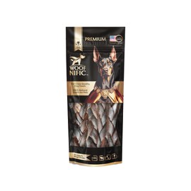 Woof Nific Braided Collagen Sticks for Dogs (6 Inch - 3 Pack), – Premium All-Natural, Odor-Free, High-Protein Chews, Supports Skin, Coat & Joint Health – Perfect for Medium & Large Dogs