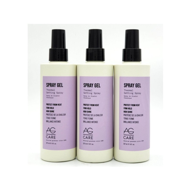 AG Care Curl Spray Gel Thermal Setting Spray 8 oz