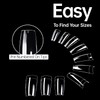 ANCLLO 100PCS Clear Gel Nail Mold Full Cover Dual Nail