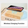 Wooden Digital Alarm Clock with Wireless Charging 3 Level Dimmer
