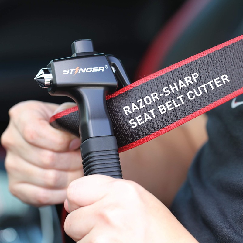 Stinger Super Duty Car Emergency Escape Tool, Hardened Carbon Steel