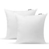Pillowtex 4 Pack White Throw Pillow Insert, 20x20 Overstuffed Polyester