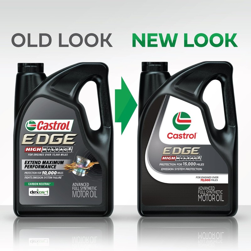 Castrol EDGE High Mileage 10W-30 Advanced Full Synthetic Motor Oil,