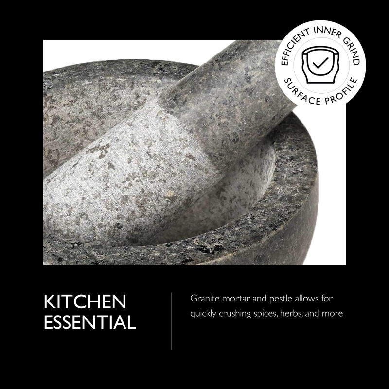 Cole & Mason Granite Mortar & Pestle - Unpolished Stone