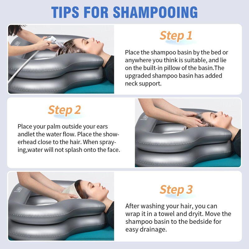 ​Portable Inflatable Shampoo Basin for Bedridden & Elderly - Zero