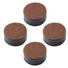 AUXBC 1.2 Inch Self-Adhesive Furniture Riser, Round Carbon Steel Bed