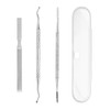Nail Care 3-Piece Set, Sonde Nail Scalking Remover, File for