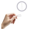 Baluue 50pcs Transparent Plastic Eyelash Extension Tweezers for False Eyelash
