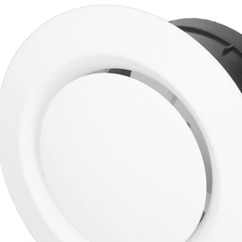 Adjustable Air VentSpaceSaving Round Soffit Vent for Efficient Ventilation in Bathrooms & Libraries (4 Inches)